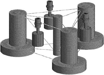 Load Reduction of Semi-Submersible Floating Wind Turbines by Integrating Heaving-Type Wave Energy Converters with Bang-Bang Control